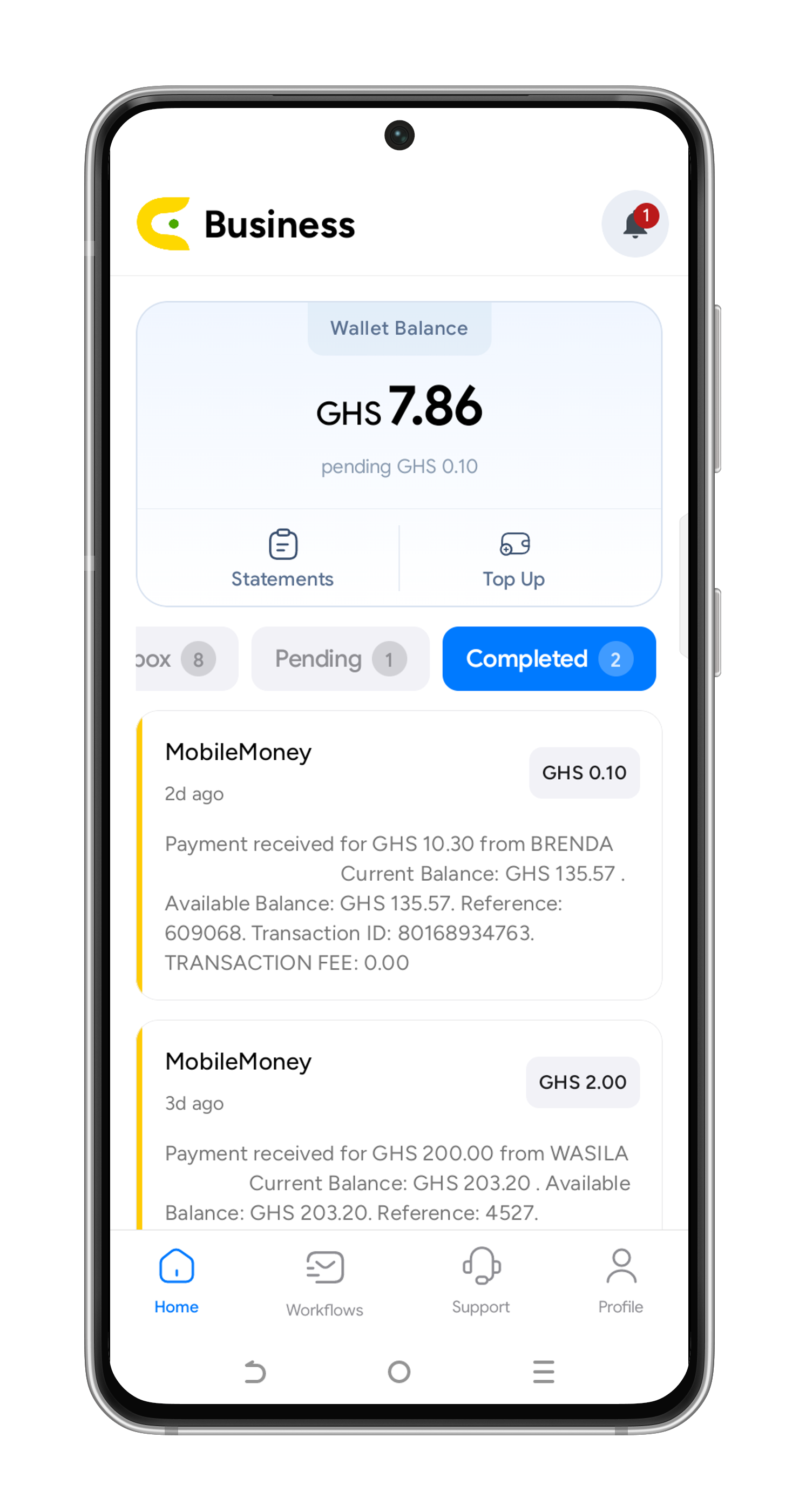 CediPoint Business app preview